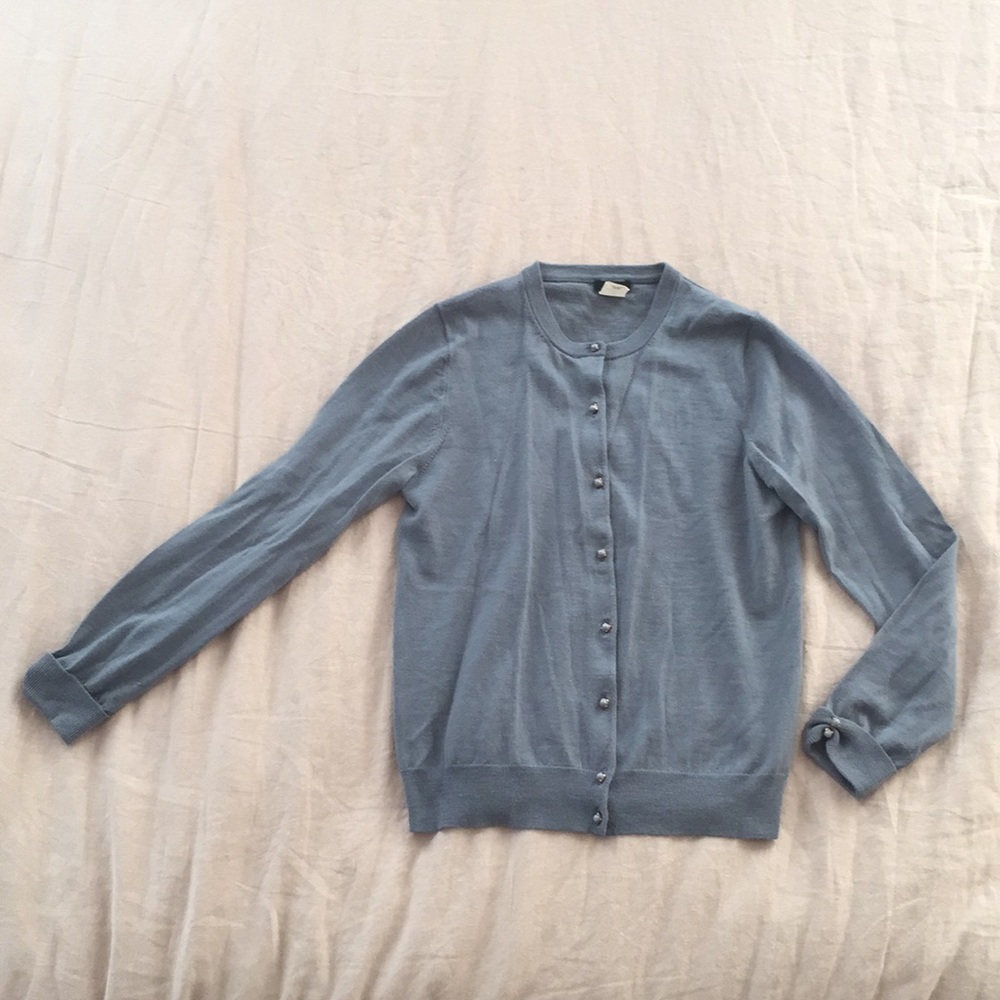 Jcrew gray cardigan, sz m